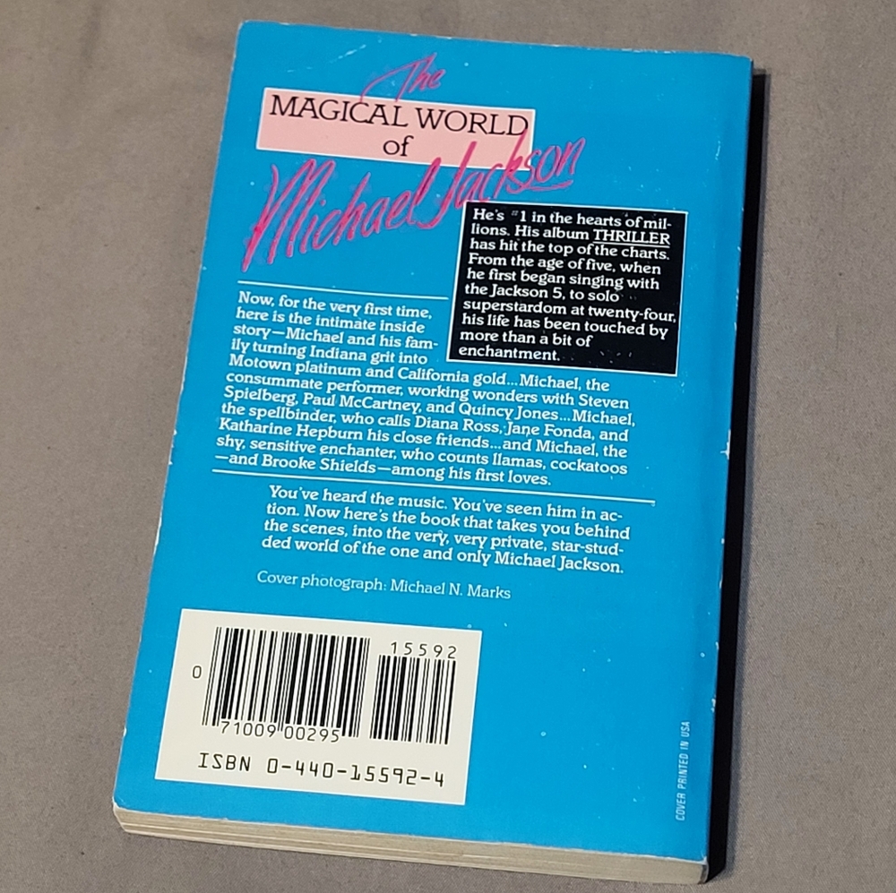 MICHAEL JACKSON Book Fair Set vintage 1984 1980s Biography Notebook vtg - Picture 3 of 9